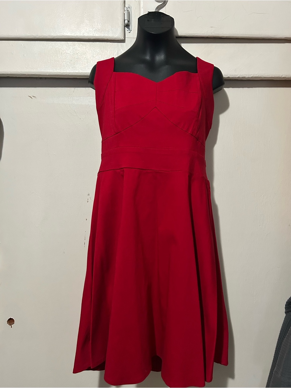 Hot Topic Red Sleeveless Fit-and-Flare Girls Dress